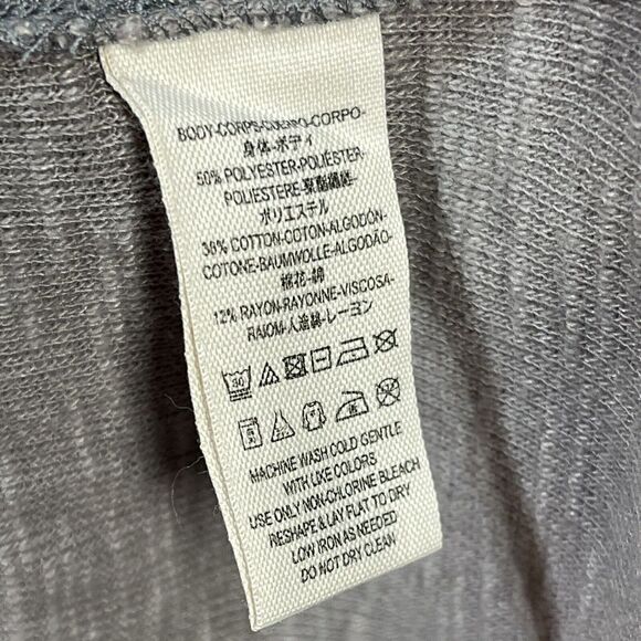 Free People Gray Tunic Women's XS Split Back Cowl Neck Long Sleeve Pullover Top - Picture 7 of 10